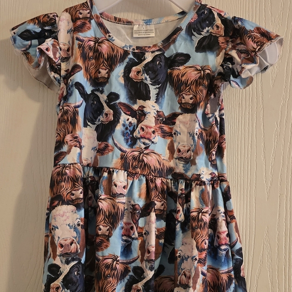 Other - Adorable Cow Print Kids Dress